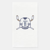 Schaats over ijshockey papier servet (Voorkant)