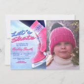 Schaats over - Winter Schaatsfeest met foto Kaart (Voorkant)