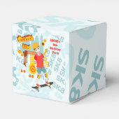 Schaats Park Fun Boy Verjaardagsfeestje Bedankdoosjes (Achterkant)