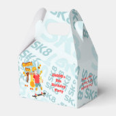 Schaats Park Fun Boy Verjaardagsfeestje Bedankdoosjes (Achterkant)