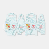 Schaats Park Fun Boy Verjaardagsfeestje Bedankdoosjes (Uitgevouwen)