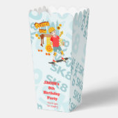 Schaats Park Fun Boy Verjaardagsfeestje Bedankdoosjes (Achterkant)