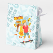 Schaats Park Fun Boy Verjaardagsfeestje Bedankdoosjes (Achterkant)