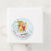 Schaats Park Fun Boy Verjaardagsfeestje Bedankjes Labels (In situ)