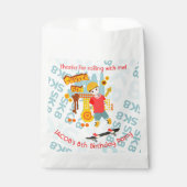 Schaats Park Fun Boy Verjaardagsfeestje Bedankzakje (Voorkant)