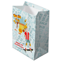 Schaats Park Fun Boy Verjaardagsfeestje Medium Cadeauzakje