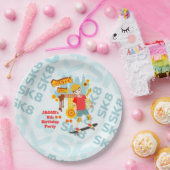 Schaats Park Fun Boy Verjaardagsfeestje Papieren Bordje (Feest)