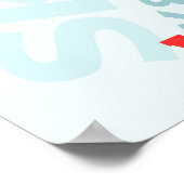 Schaats Park Fun Boy Verjaardagsfeestje Poster (Hoek)