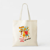 Schaats Park Fun Boy Verjaardagsfeestje Tote Bag (Achterkant)