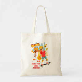 Schaats Park Fun Boy Verjaardagsfeestje Tote Bag