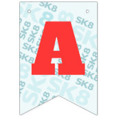 Schaats Park Fun Boy Verjaardagsfeestje Vlaggetjes (Derde vlag)