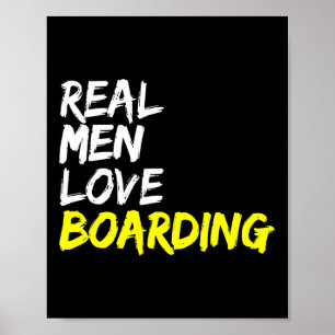 Schaats Park Real Mannen Love Boarding Skateboard  Poster