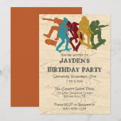 Schaats Park Skateboarden Thleeen Boys Birthday Kaart (Voorkant / Achterkant)