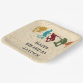 Schaats Park Skateboarden Thleeen Boys Birthday Papieren Bordje (Gebogen)