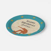 Schaats Park Skateboarden Thleeen Boys Birthday Papieren Bordje (Gekanteld)