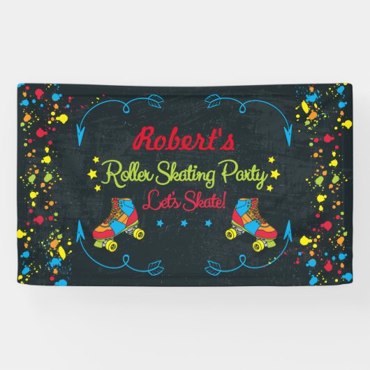 Schaats Party Banner (Horizontaal)