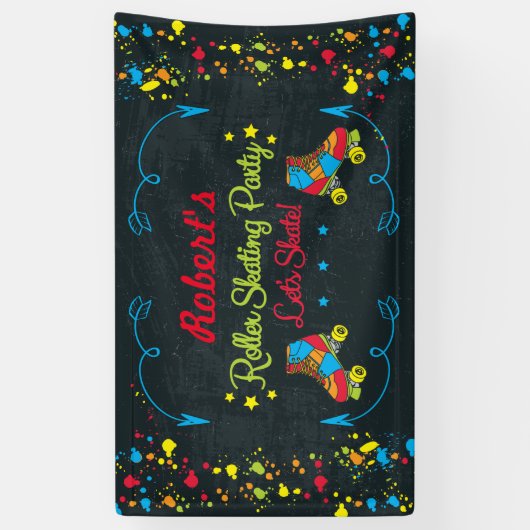 Schaats Party Banner (Verticaal)