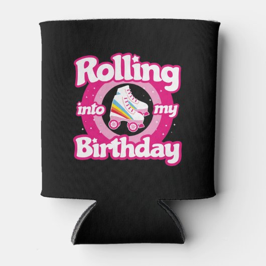 Schaats Party - Roller Roller Skating Birthday Blikjeskoeler (Voorkant)
