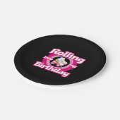 Schaats Party - Roller Roller Skating Birthday Papieren Bordje (Gekanteld)