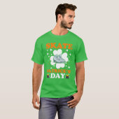Schaats Patrick's Day Ice Skating St. T-shirt (Voorkant volledig)