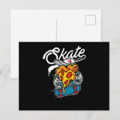 Schaats Pizza Briefkaart (Voorkant / Achterkant)
