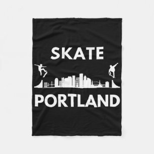 Schaats Portland Of Skateboarding Fans Portland Sk Fleece Deken