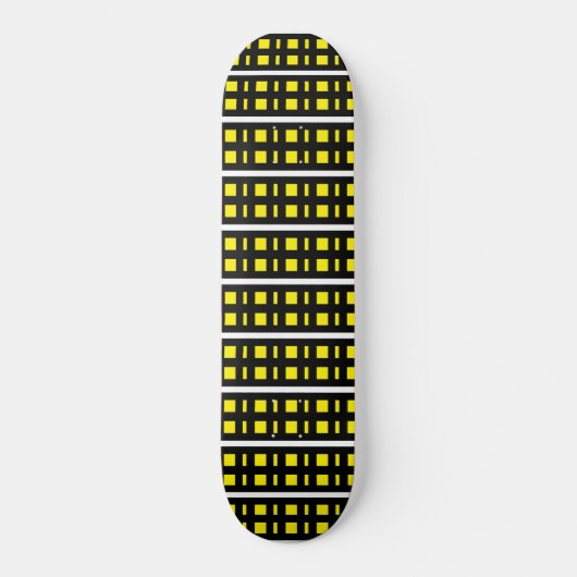 schaats preto e amarelo persoonlijk skateboard (Voorkant)
