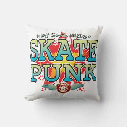 Schaats Punk Soul Cushion Kussen (Voorkant)