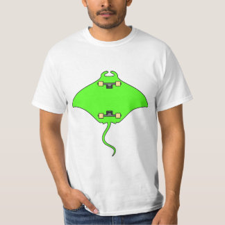 SCHAATS RAY STINGRAY SKATEBOARD VIST FUN FUNNY T-SHIRT