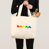 schaats regenboog grote tote bag (Voorkant (product))