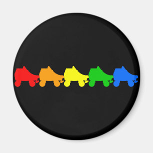 schaats regenboog magneet