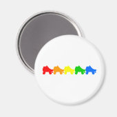 schaats regenboog magneet (Voorkant / Achterkant)