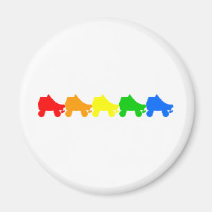 schaats regenboog magneet