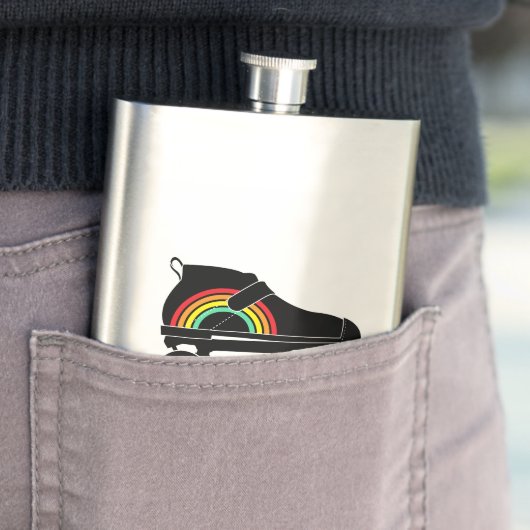 schaats-regenboog met quadroller flacon (Voorbeeld)