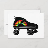 schaats-regenboog met quadroller kaart (Voorkant / Achterkant)