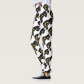 schaats-regenboog met quadroller leggings (Links)