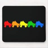 schaats regenboog muismat (Voorkant)