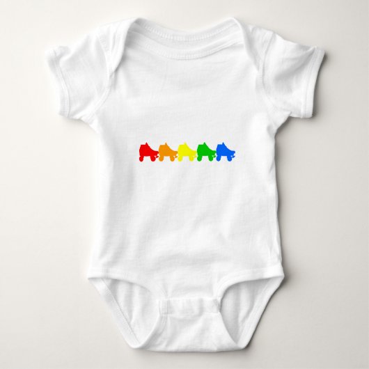 schaats regenboog romper (Voorkant)