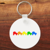 schaats regenboog sleutelhanger (Voorkant)