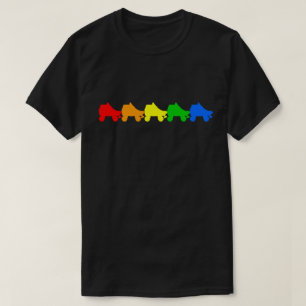 schaats regenboog t-shirt