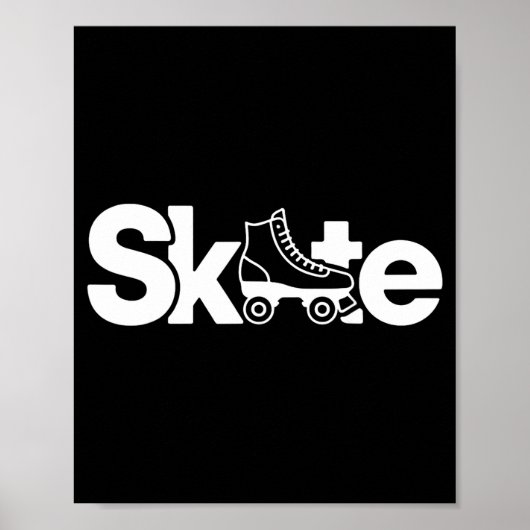 Schaats Roller Schaats Roller Schaatsen Roller Sch Poster (Voorkant)