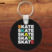 Schaats Rollerblading Inline Skating Roller Schaat Sleutelhanger (Voorkant)