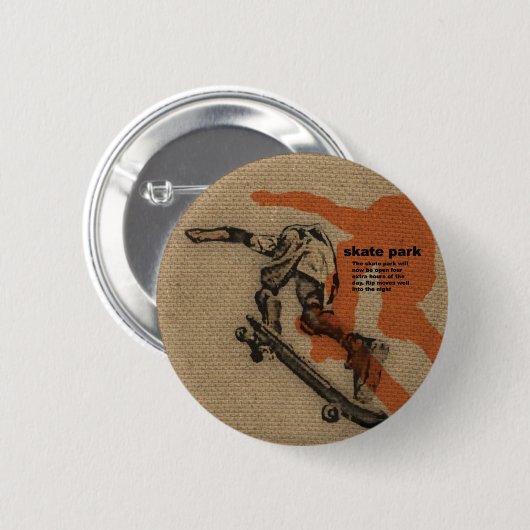 Schaats Ronde Button 5,7 Cm (Voorkant /achterkant)