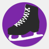 schaats ronde sticker (Voorkant)