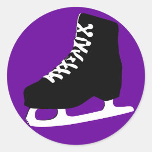 schaats ronde sticker