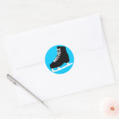 schaats ronde sticker (Envelop)