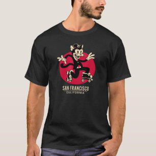 Schaats San Francisco Roller Skating Cat a Suit T-shirt
