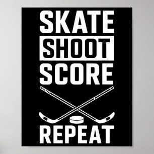 Schaats Schiet Score Herhaal _2 Poster