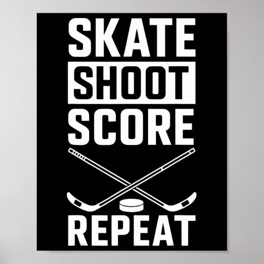 Schaats Schiet Score Herhaal _2 Poster (Voorkant)