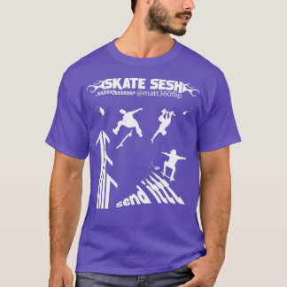 SCHAATS SESH Matt360Flip Edition Skateboarder Desi T-shirt